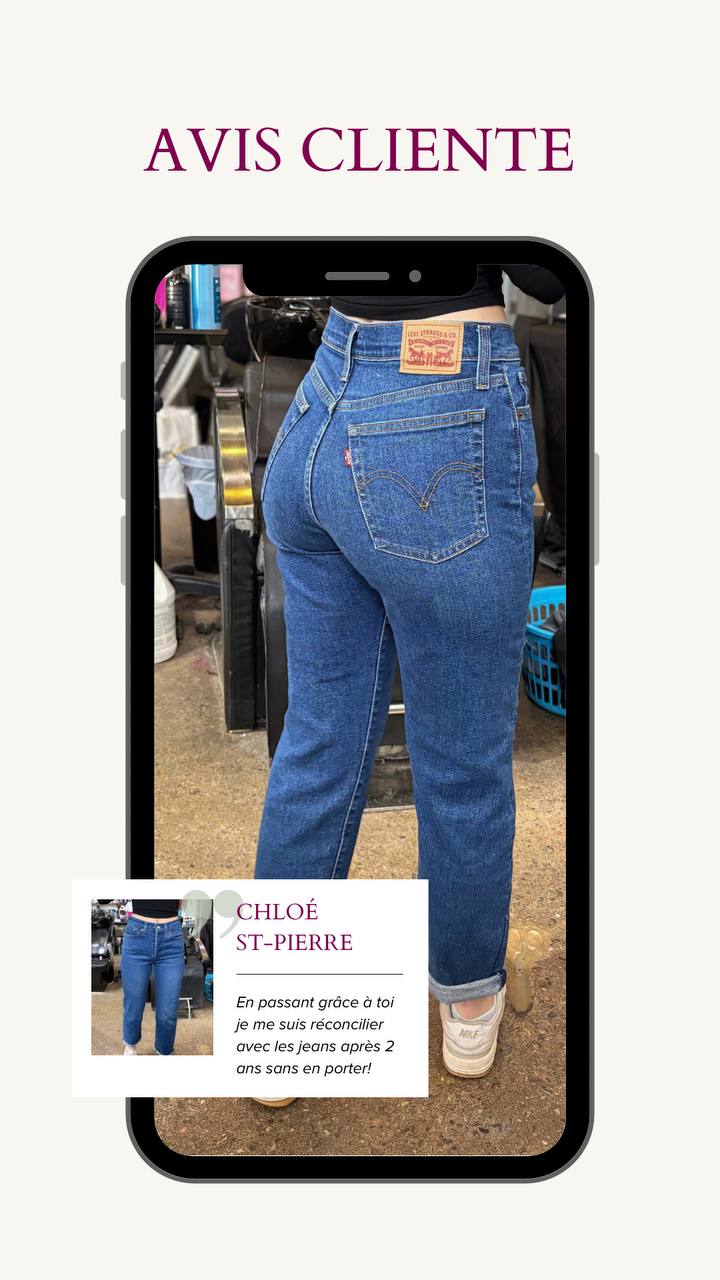 Avis cliente de Chloé St-Pierre sur son expérience avec un jean LMRC.